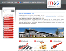 Tablet Screenshot of mshaustechnik.de